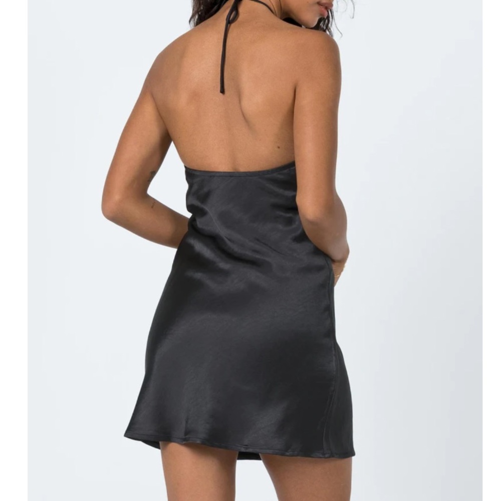 NEW PRINCESS POLLY Halter Satin Dress - Picture 5 of 5